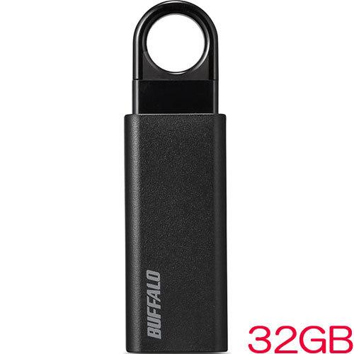 USBメモリ バッファロー RUF3-KS32GA-BK [ノックスライド USB3.1(Gen1)...