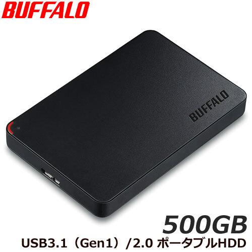 ポータブルHDD バッファロー HD-NRPCF500-BB [USB3.0 ポータブルHDD 50...