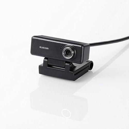 Webカメラ エレコム UCAM-C520FEBK [PCカメラ/200万画素/マイク内蔵/イヤホン...