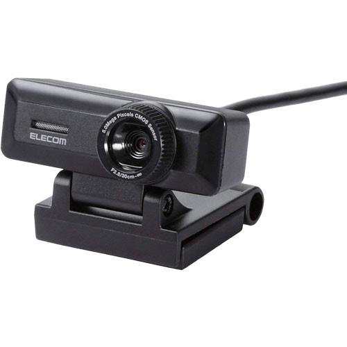 Webカメラ エレコム UCAM-C750FBBK [PCカメラ/500万画素/マイク内蔵/ブラック...