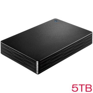 ポータブルHDD アイオーデータ HDPH-UTR HDPH-UT5DKR [USB3.1 Gen1/2.0 ポータブルHDD ブラック 5TB]｜etrend-y