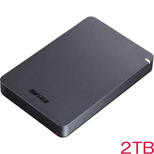 ポータブルHDD バッファロー HD-PGF2.0U3-BBKA [USB3.1(Gen1) 耐衝撃...