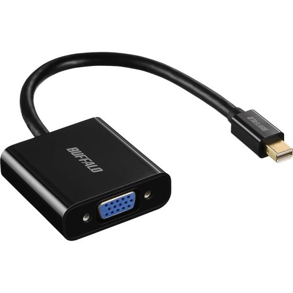 変換アダプタ バッファロー（サプライ） BMDPVGBK [Mini DisplayPort-VGA...