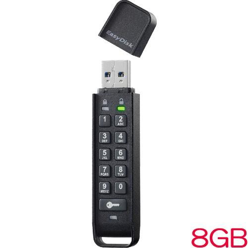 USBメモリ アイオーデータ ED-HB3 ED-HB3/8G [パスワードボタン付き セキュリティ...
