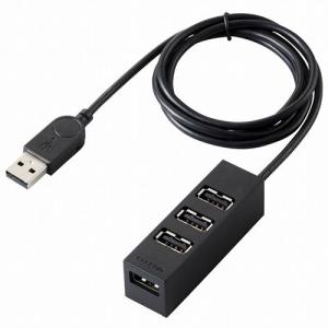 USBハブ エレコム U2H-TZ427BBK [USB2.0ハブ/バスパワー/4ポート/100cm/ブラック]｜etrend-y