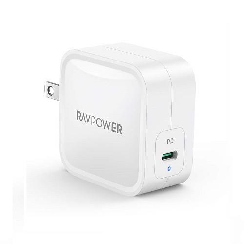 USB充電器 RAV Power RP-PC112 WH [USB-C急速充電器 61W/PD 3....