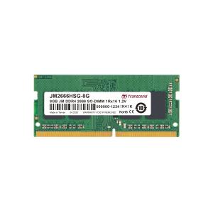 ノートPC用メモリ トランセンド JM2666HSG-8G [8GB JetRam DDR4 2666 SO-DIMM 1Rx16 (1Gx16) CL19 1.2V]