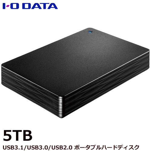 ポータブルHDD アイオーデータ HDPH-UT5DKR/E [USB 3.1 Gen 1(USB ...