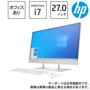 液晶一体型デスクトップ  HP 1V7J1AA-AAAB [HP 27-df0000 AiO G1モデル (Core i7 16GB SSD512GB+2TB 27.0FHD Win10Home64 H&B2019)]｜etrend-y