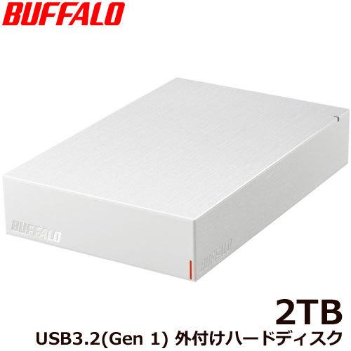 外付HDD バッファロー HD-LE2U3-WB [USB3.2(Gen.1)対応外付けHDD 2T...