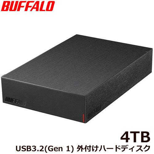 外付HDD バッファロー HD-LE4U3-BB [USB3.2(Gen.1)対応外付けHDD 4T...