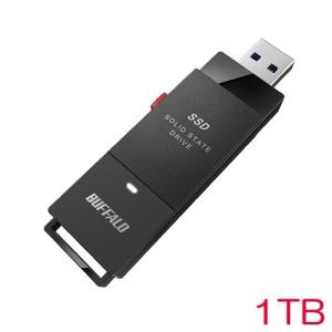 ポータブルSSD バッファロー SSD-PUTVB1.0U3-B [抗ウイルス抗菌ポータブルSSD USB3.2 スティック 1TB]｜etrend-y