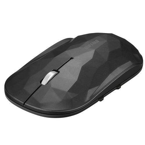 BlueLEDマウス バッファロー（サプライ） BSMBB530GBK [薄型5ボタンBluetoo...