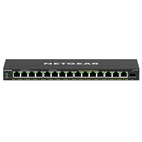 スイッチングハブ NETGEAR GS316EP-100JPS [PoE+(180W)ギガx15 S...