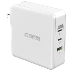 PD充電器 アドテック APD-V140AC2-wC24-WH