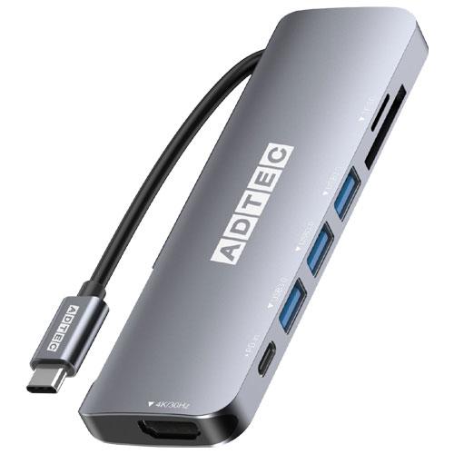 USBハブ ドッキングステーション アドテック AHUB-VCA3P-4K30 [7in1 USB-...
