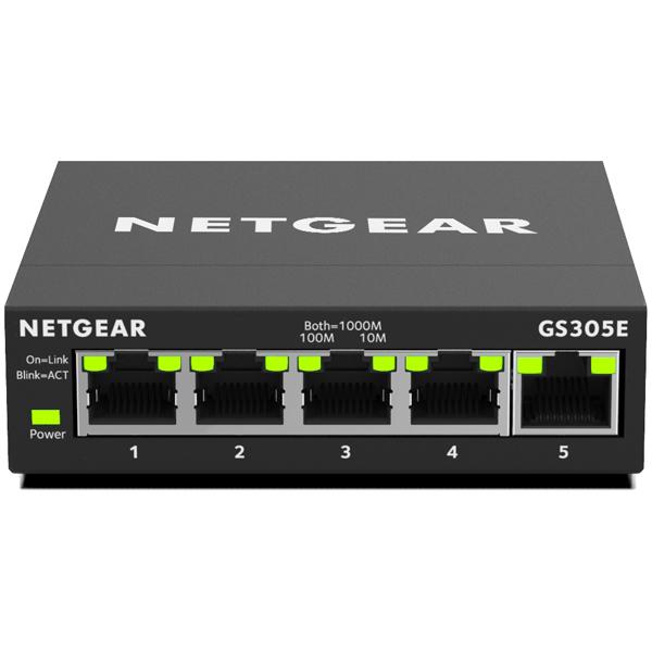 スイッチングハブ NETGEAR アンマネージプラススイッチ(製品保証5年) GS305E-100J...