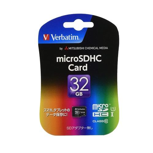 マイクロSDカード 三菱化学メディア Verbatim SD/microSDカード MHCN32GJ...