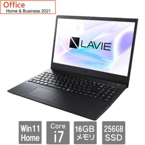 ノートPC NEC PC-SN176BCDW-F [LAVIE Smart N15(i7-1255U 15.6FHD 16GB SSD256GB DVD 11ax W11H H&B2021 ブラック)]｜etrend-y