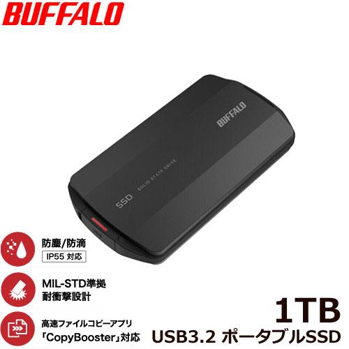 ポータブルSSD バッファロー SSD-PHP1.0U3BA/D [MiniStationSSD ポ...