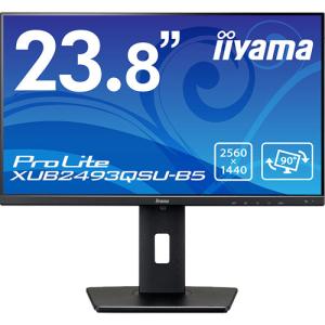 液晶ディスプレイ イーヤマ ProLite XUB2493QSU-B5 [23.8型液晶ディスプレイ/2560×1440/HDMI、DisplayPort/IPS/昇降/回転]