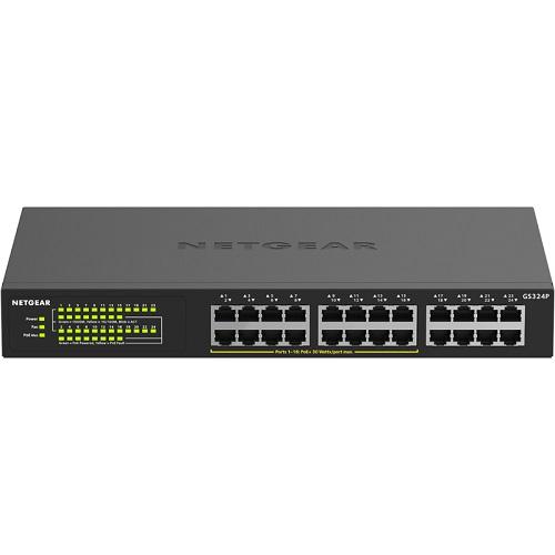 スイッチングハブ NETGEAR アンマネージスイッチ(製品保証3年) GS324P-100AJS ...