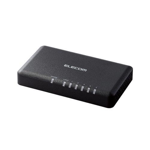 スイッチングハブ エレコム EHC-G05PA2-SB [Giga対応スイッチングハブ/5ポート/プ...