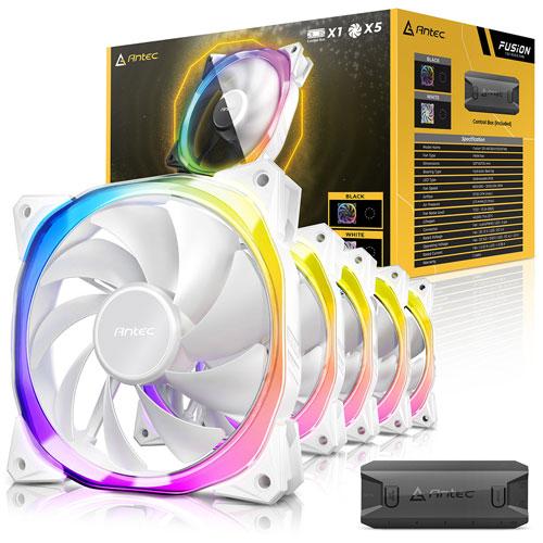 PC冷却ファン ANTEC Fusion 120 ARGB White_5PK [120mmケースフ...