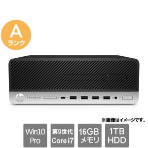 スリムデスクトップPC HP ★中古パソコン・Aランク★9UB99PA#ABJ [ProDesk 600 G5 SFF(i7-9700 16GB HDD1TB Windows10Pro 30日保証)]｜etrend-y