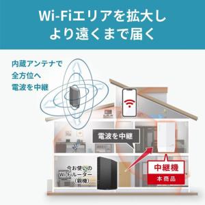 無線LAN中継機 バッファロー WEX-300...の詳細画像2