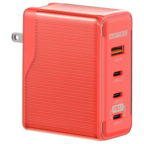 PD充電器 アドテック APD-V150AC3-RD [PD充電器 合計150W (最大140W) ...