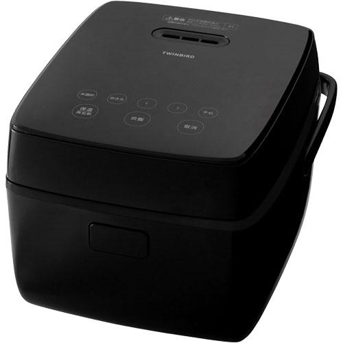 3合炊き ツインバード RM-D793B [はやくておいしい3合IH炊飯器 ブラック 厚熱火円釜 大...