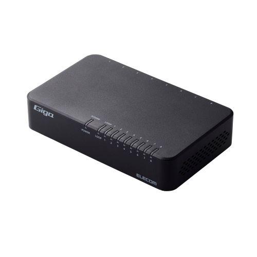 スイッチングハブ エレコム EHC-G08PA4-B [Giga対応スイッチングHub/8P/プラス...