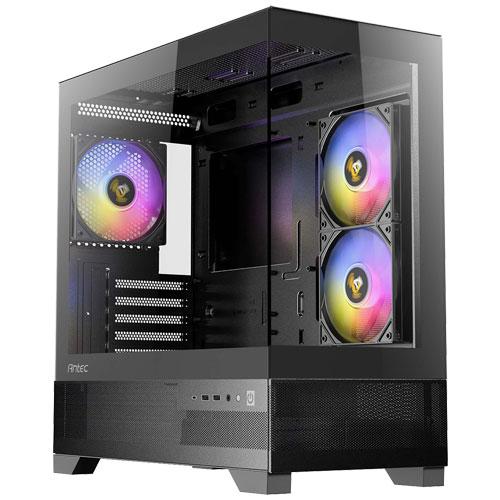 PCケース ANTEC Micro-ATX ミドルタワーケース CX500M ARGB ブラック ピ...