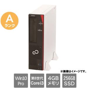 スリムデスクトップPC 富士通 ★中古パソコン・Aランク★FMVD40006 [ESPRIMO D588/V(i3-8100 4GB SSD256GB Windows10Pro 30日保証)]