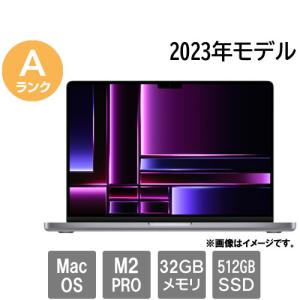 ノートPC Apple ★中古パソコン・Aランク★M4L62DXLQR [Mac 14.9(M2 Pro 32GB SSD512GB 14.2 MacOS 30日保証)]