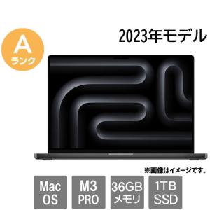 ノートPC Apple ★中古パソコン・Aランク★F7XXF3GHPK [Mac 15.7(M3 Pro 36GB SSD1TB 16.2 MacOS スペースブラック 30日保証)]
