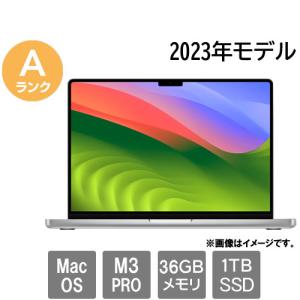 ノートPC Apple ★中古パソコン・Aランク★MY5L2JHY3J [Mac 15.6(M3 Pro 36GB SSD1TB 14.2 MacOS シルバー 30日保証)]