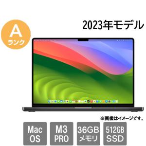 ノートPC Apple ★中古パソコン・Aランク★GXQ574765V [Mac 15.6(M3 Pro 36GB SSD512GB 14.2 MacOS スペースブラック 30日保証)]