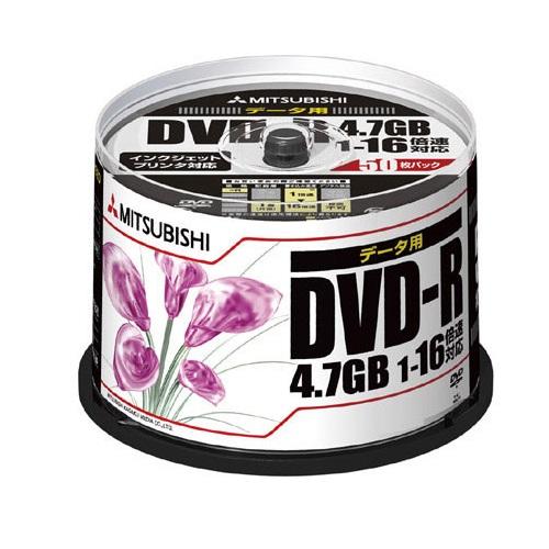 DVD-R 三菱化学メディア DHR47JPP50 [DVD-R 4.7GB 1-16倍速 50P ...