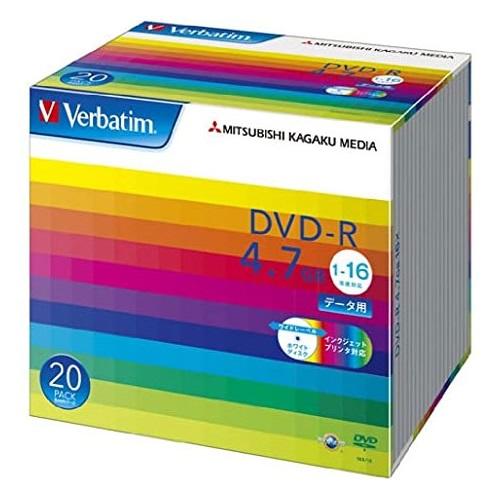 DVD-R 三菱化学メディア DHR47JP20V1 [DVD-R 4.7GB 16倍速対応 20枚...