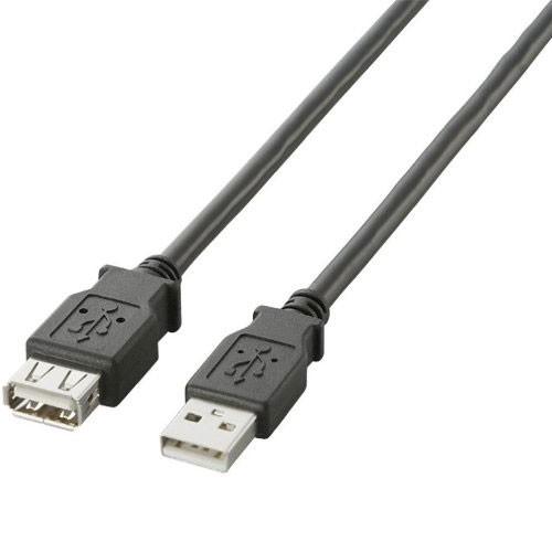 USBケーブル エレコム U2C-E10BK [USB2.0準拠 延長ケーブル Aタイプ/1.0m(...