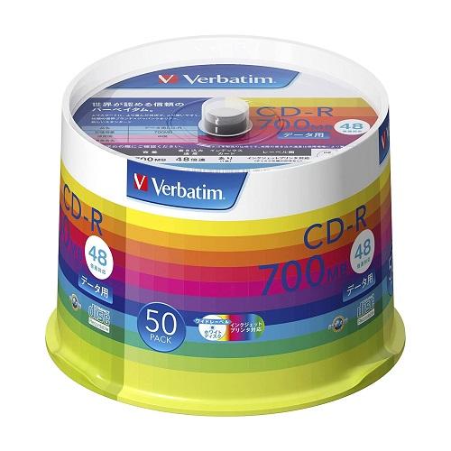 CD-R 三菱化学メディア SR80SP50V1 [CD-R 700MB 48倍速対応 50枚 白]