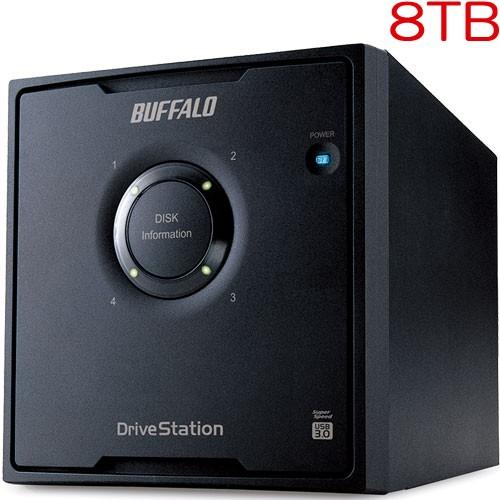 外付HDD バッファロー HD-QL8TU3/R5J [RAID5 USB3.0用 外付HDD 4ド...