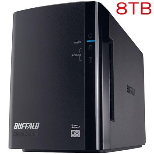 外付HDD バッファロー HD-WL8TU3/R1J [ミラーリング対応 USB3.0 外付HDD ...