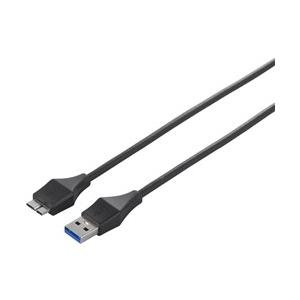 USBケーブル バッファローコクヨサプライ BSUAMBSU310BK [ユニバーサルコネクター USB3.0 A to microB スリムケーブル 1.0m ブラック]｜etrend-y