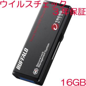 USBメモリ バッファロー RUF3-HS16GTV3 [USB3.0 セキュリティーUSBメモリー ウイルスチェック 3年 16GB]｜etrend-y