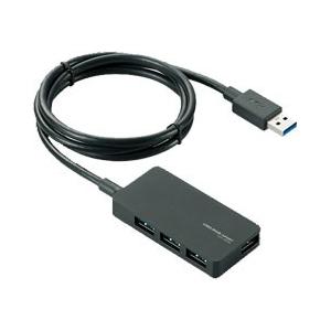 USBハブ エレコム U3H-A408SBK [USB3.0ハブ/ACアダプタ付/セルフパワー/4ポ...