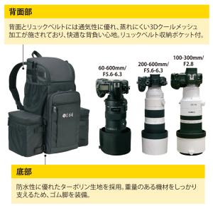 カメラリュック レンズバッグ 望遠レンズ F6...の詳細画像1