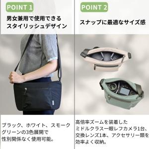 カメラバッグ ショルダーバッグ 軽量 中仕切り...の詳細画像2